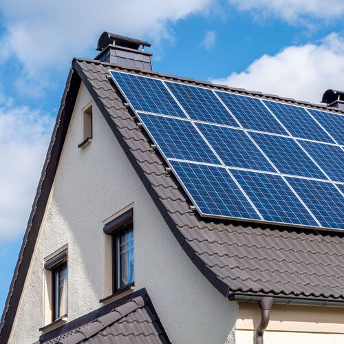 Solar energy on a home